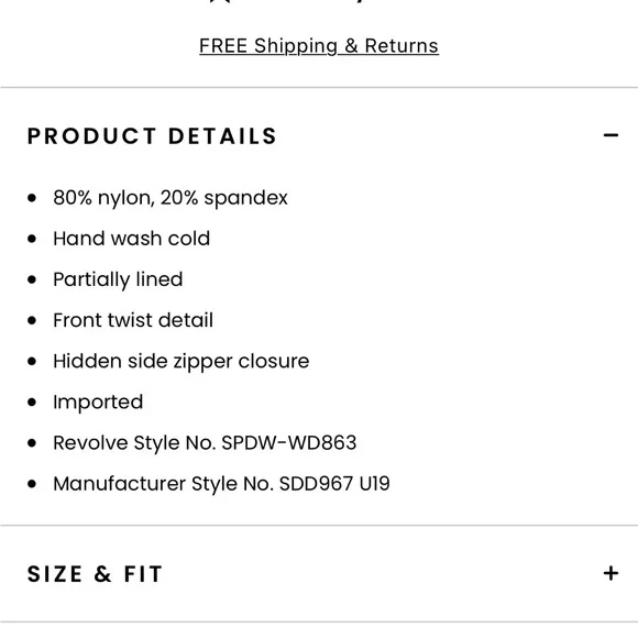 New with tags revolve superdown dress - Picture 5 of 5